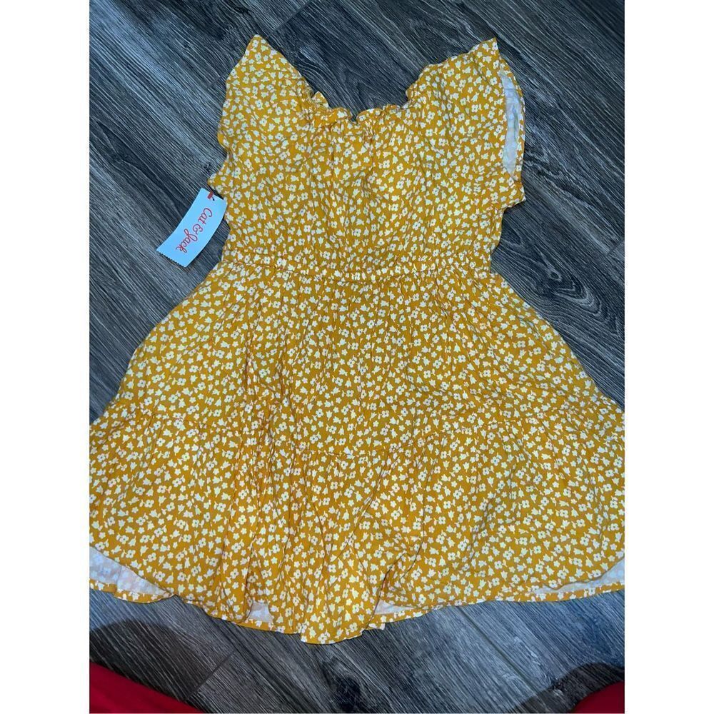 Cat & Jack Yellow Floral Dress